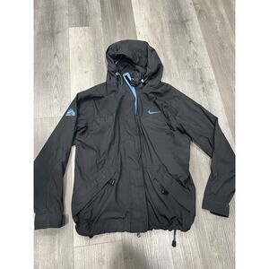Nike ACG Jacket Womens L (12-14) Blue Gray Windbreaker Full Zip